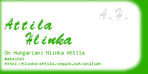 attila hlinka business card